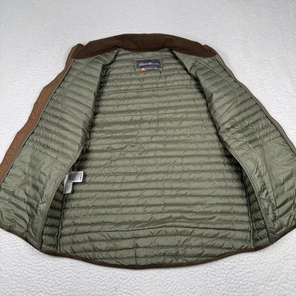 Eddie Bauer Sport Shop Vest Large TL Goose Down Quilted Full Zip Stormdown 700 - Picture 9 of 12